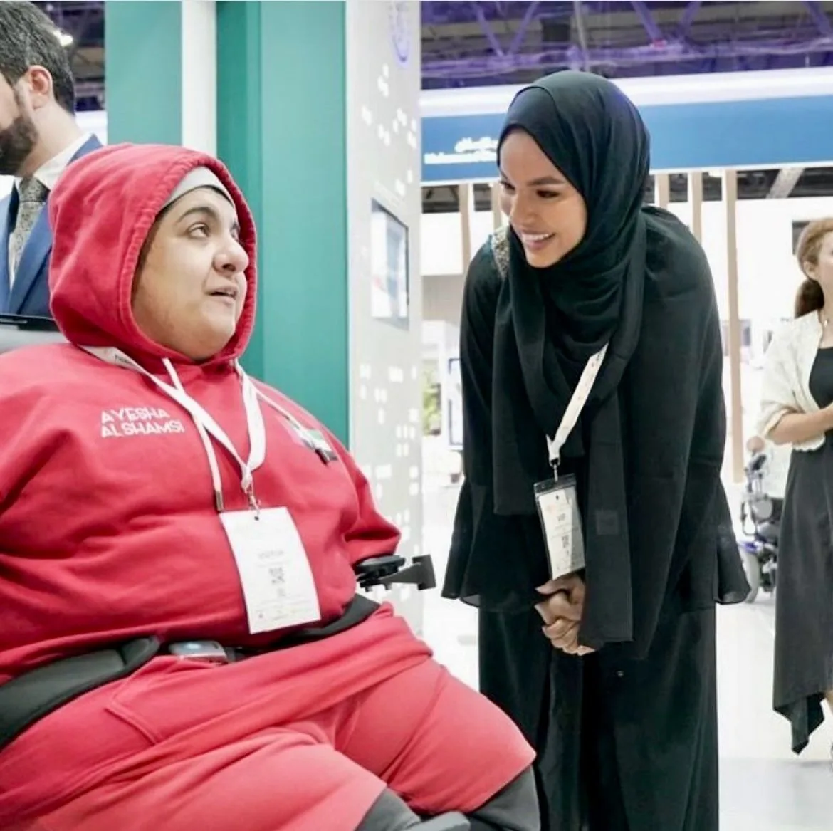 Mesbaha Hamed at an exhibition or public engagement